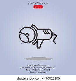 Web line icon. Electric angle grinder