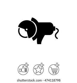 Web line icon. Electric angle grinder