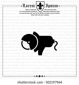 Web line icon. Electric angle grinder