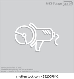 Web line icon. Electric angle grinder