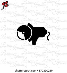 Web line icon. Electric angle grinder