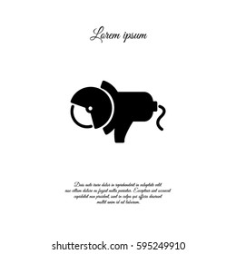 Web line icon. Electric angle grinder