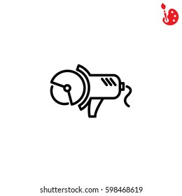 Web line icon. Electric angle grinder