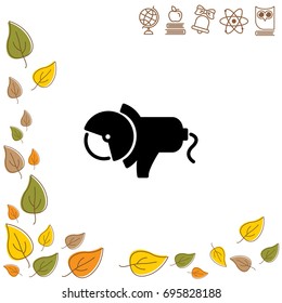 Web line icon. Electric angle grinder