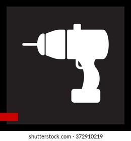 Web line icon. Electric screwdriver