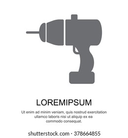 Web line icon. Electric screwdriver