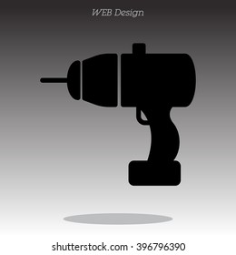 Web line icon. Electric screwdriver