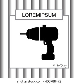 Web line icon. Electric screwdriver