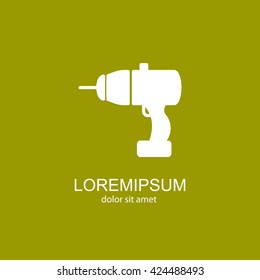Web line icon. Electric screwdriver