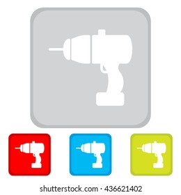 Web line icon. Electric screwdriver