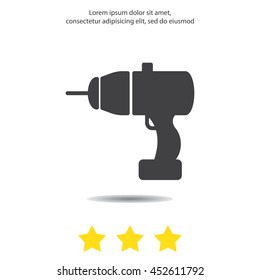 Web line icon. Electric screwdriver