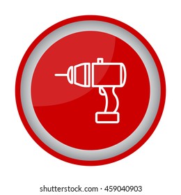 Web line icon. Electric screwdriver