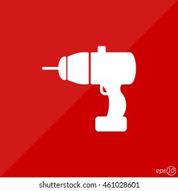 Web line icon. Electric screwdriver