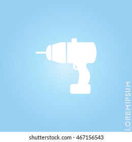 Web line icon. Electric screwdriver