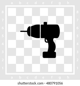 Web line icon. Electric screwdriver