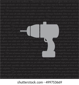 Web line icon. Electric screwdriver