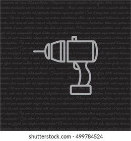 Web line icon. Electric screwdriver