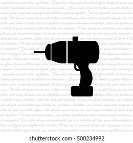 Web line icon. Electric screwdriver