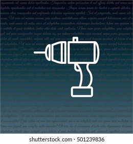 Web line icon. Electric screwdriver