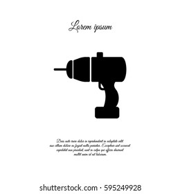 Web line icon. Electric screwdriver