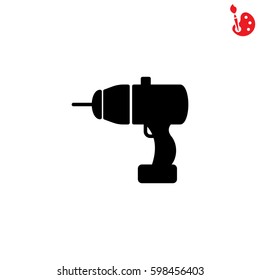 Web line icon. Electric screwdriver