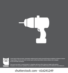 Web line icon. Electric screwdriver