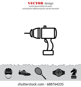 Web line icon. Electric screwdriver