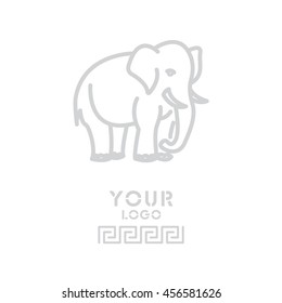 Web line icon. Elephant; wild animals