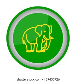Web line icon. Elephant; wild animals