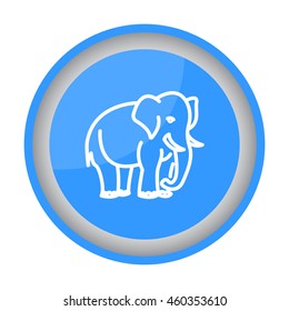 Web line icon. Elephant; wild animals