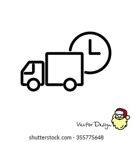 Web line icon. Express delivery