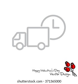 Web line icon. Express delivery