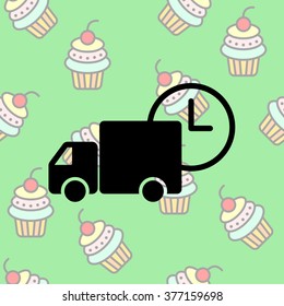 Web line icon. Express delivery