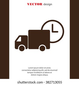 Web line icon. Express delivery