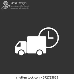 Web line icon. Express delivery