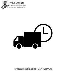 Web line icon. Express delivery
