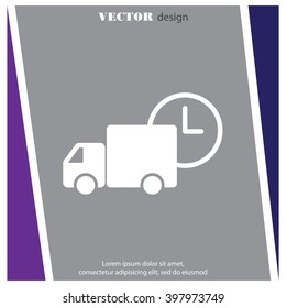 Web line icon. Express delivery