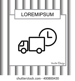 Web line icon. Express delivery