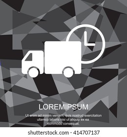 Web line icon. Express delivery
