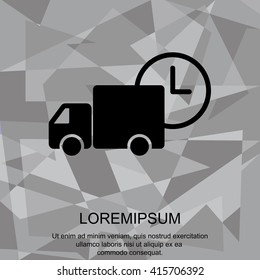Web line icon. Express delivery