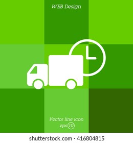 Web line icon. Express delivery