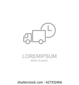 Web line icon. Express delivery