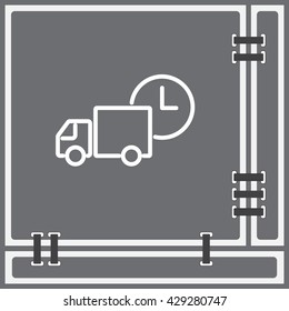Web line icon. Express delivery