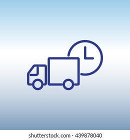 Web line icon. Express delivery
