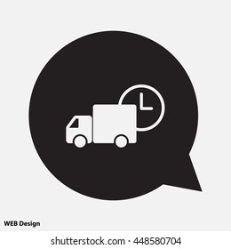 Web line icon. Express delivery