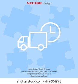 Web line icon. Express delivery