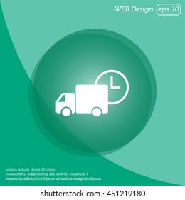 Web line icon. Express delivery