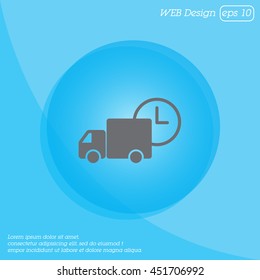 Web line icon. Express delivery