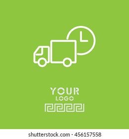 Web line icon. Express delivery