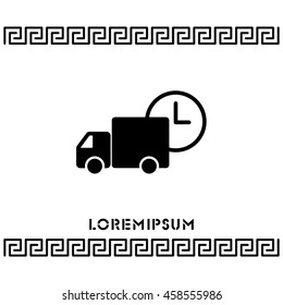 Web line icon. Express delivery